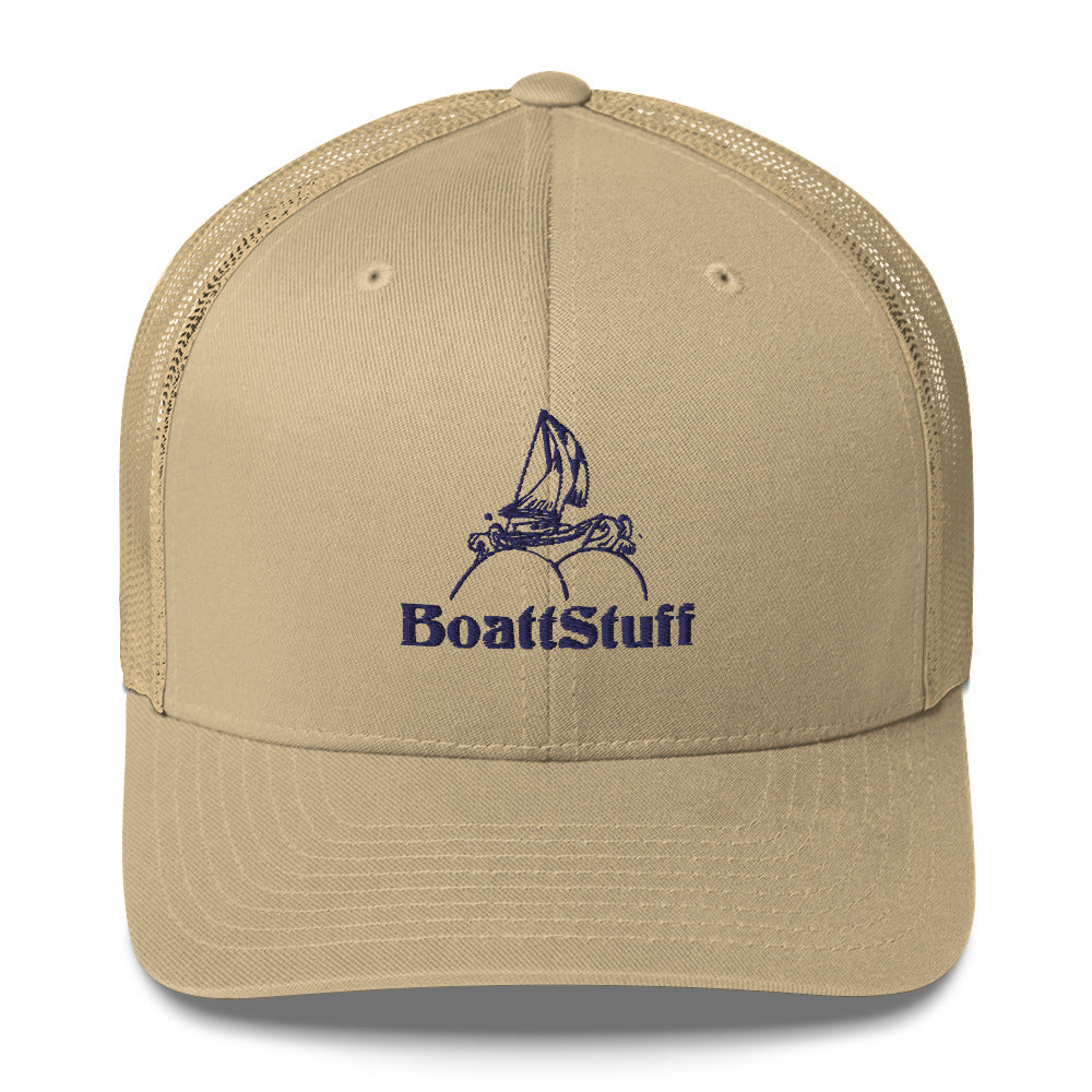 Trucker Hat - Navy Logo (3 color options)