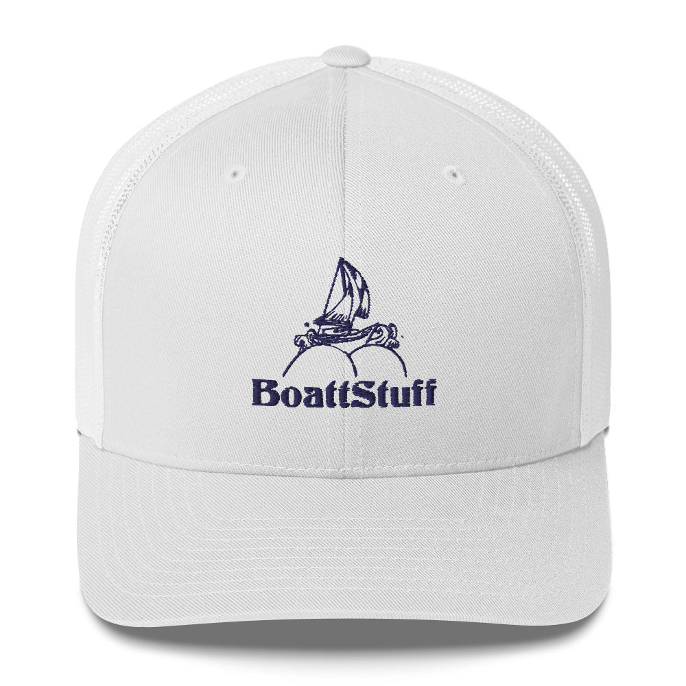Trucker Hat - Navy Logo (3 color options)