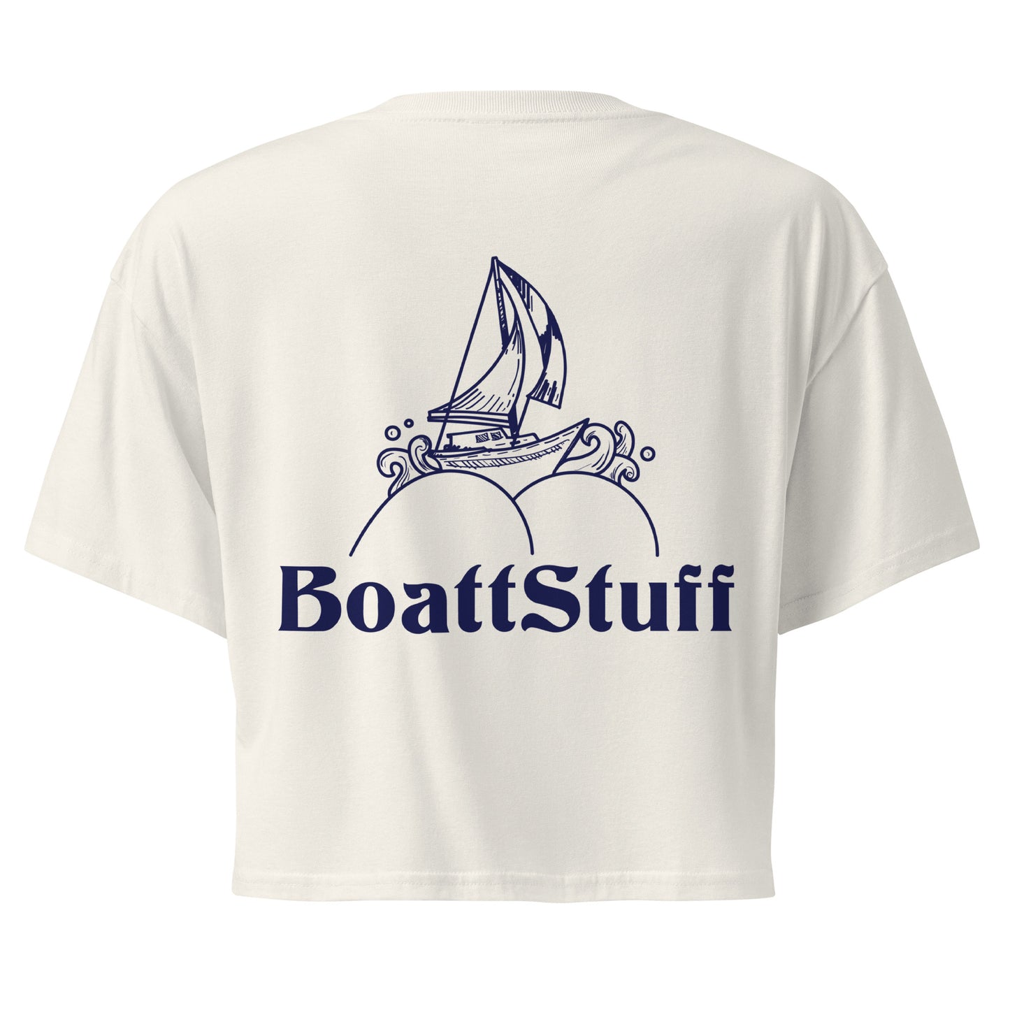 Women’s Crop - Navy Logo (3 color options)