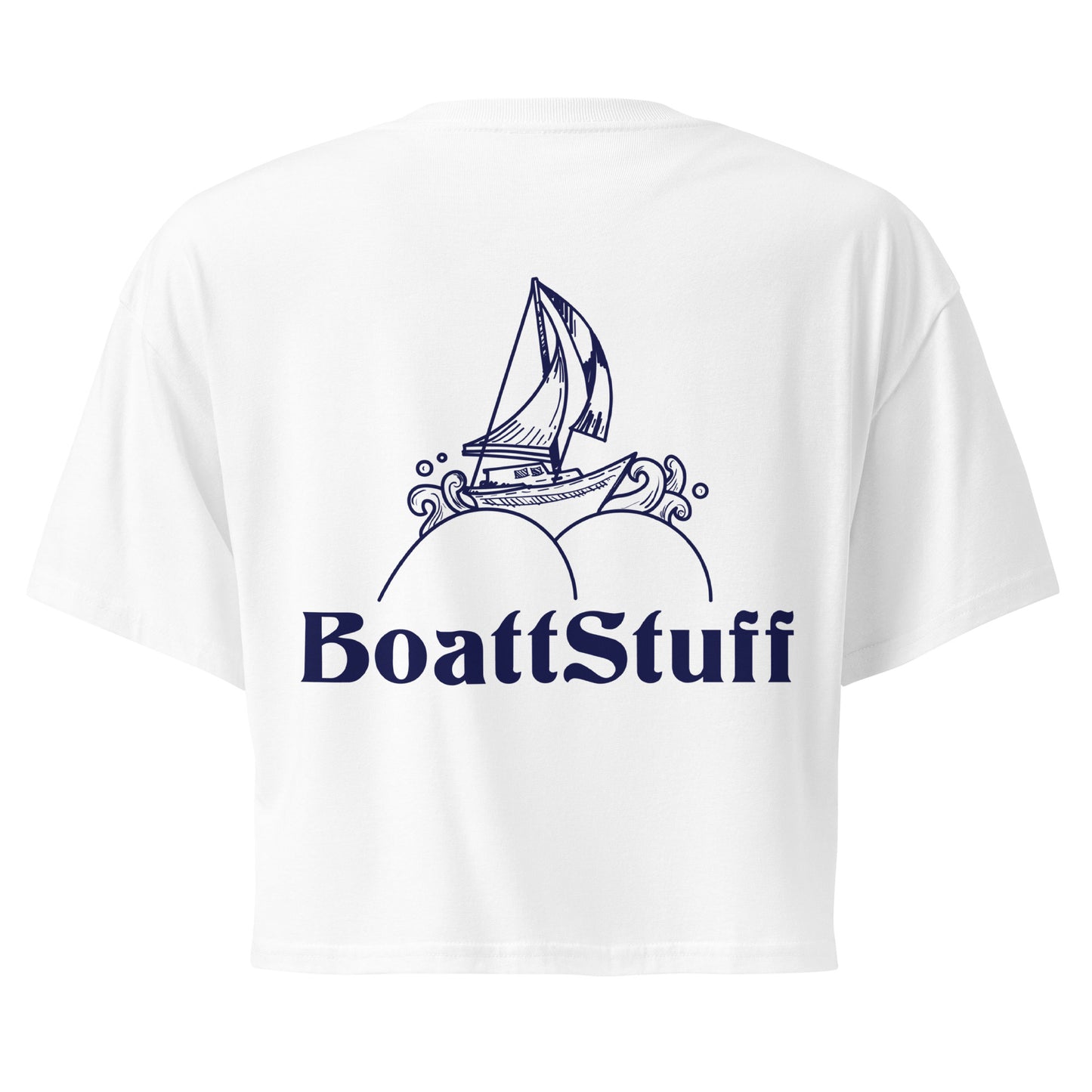 Women’s Crop - Navy Logo (3 color options)